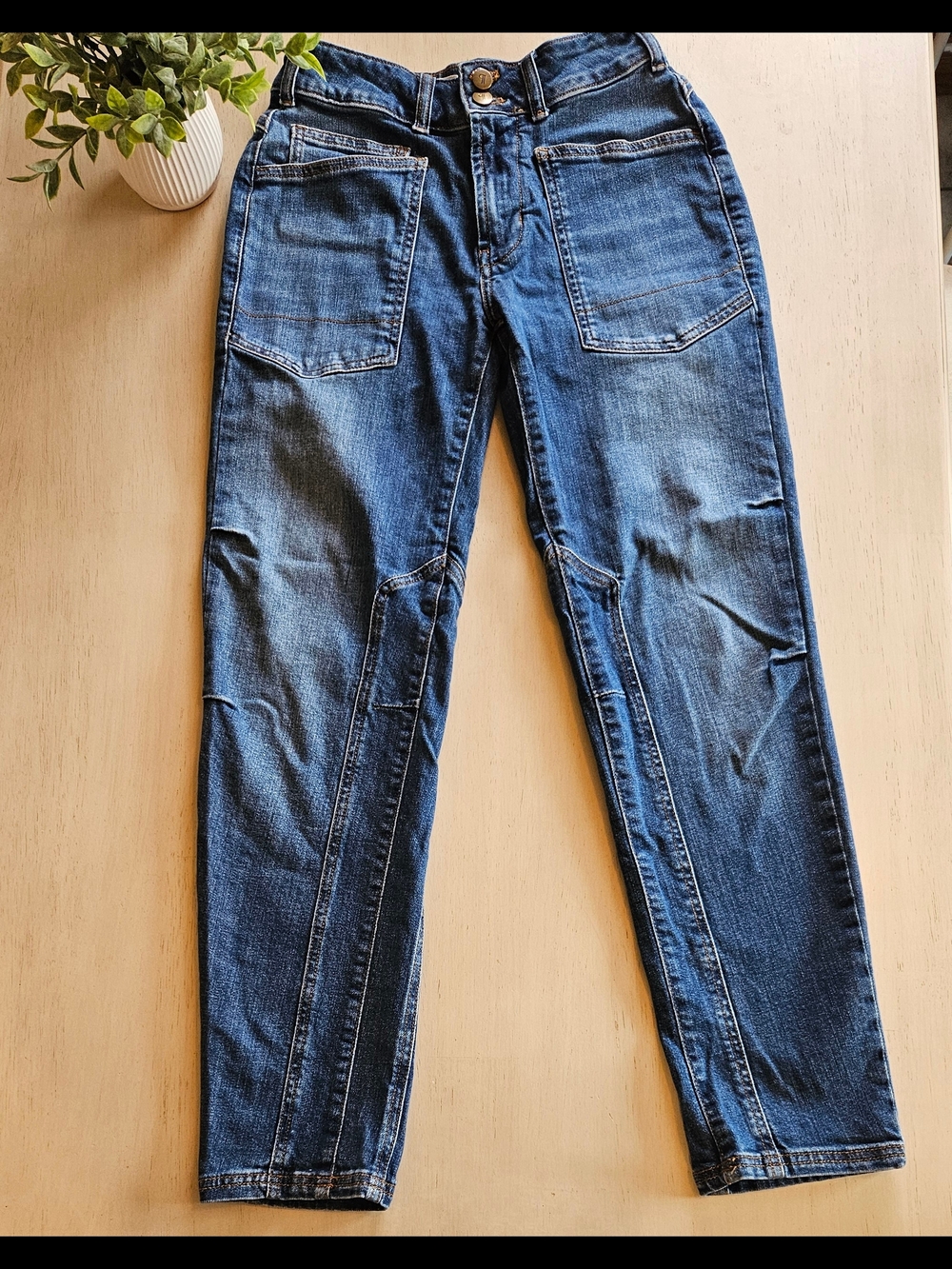 Pilcro Women's Jeans in Deep Blue Wash
